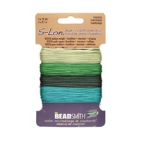 S-Lon Bead Cord Mix - Evergreen Mix