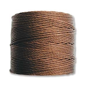 S-Lon Bead Cord - 77 Yard Spool - Brown