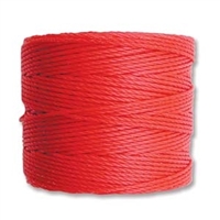 S-Lon Bead Cord - 77 Yard Spool - Bright Coral