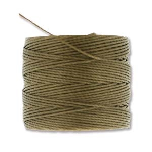 S-Lon Bead Cord - 77 Yard Spool - Dark Tan