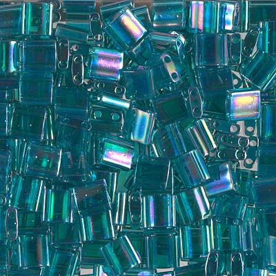 7.2 Grams TL2458 TR Teal Miyuki Tila Beads