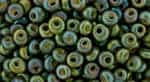 Toho 3mm Magatama Beads - TM3-1627 - Opaque Rainbow Khaki - 5 Grams