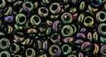 TN06-509 - TOHO - Demi Round 6/0 4mm Tube 2.5" : Higher-Metallic Iris - Purple/Green - Approx 7-8 Grams