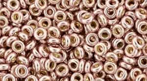 TN08-PF552 - TOHO - Demi Round 8/0 3mm Tube 2.5" : PermaFinish - Galvanized Sweet Blush - Approx 7.4 Grams