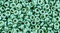 TN08-PF561 - TOHO - Demi Round 8/0 3mm Tube 2.5" : PermaFinish - Galvanized Green Tea - Approx 7.4 Grams