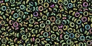 TN11-508 - 11/0 Toho Demi Round 2.2mm : Higher-Metallic Iris Olivine - Approx 7.8 Grams