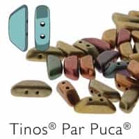 Tinos par Puca : TNS410-00030-01620 - Yellow Gold Metallic Iris - 25 Beads