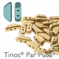 Tinos par Puca : TNS410-00030-01710 - Light Gold Matte - 25 Beads