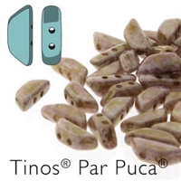 Tinos par Puca : TNS410-03000-15695 - Opaque Mix Rose/Gold Ceramic - 25 Beads
