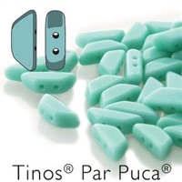 Tinos par Puca : TNS410-63130 - Opaque Green Turquoise - 25 Beads