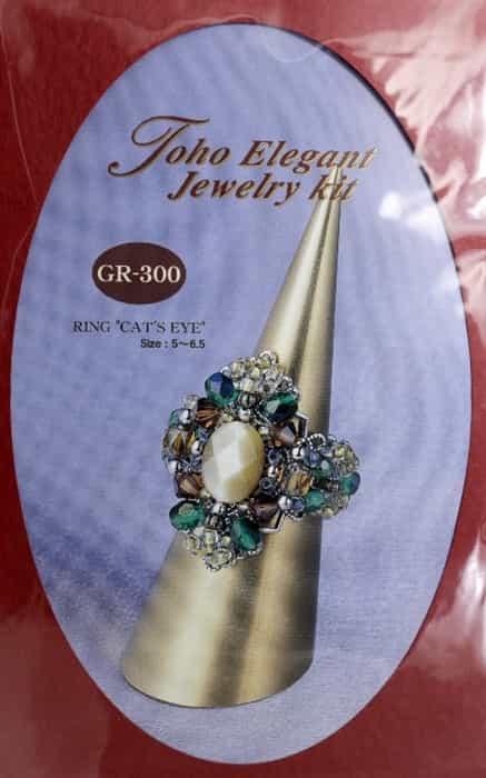 TO-GR-300 - Toho Elegant Jewelry Kit: Cat's Eye Ring - Multicolor