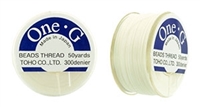 TOG-1 - Toho One-G Beading Thread: White - 50 Yards