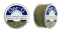 TOG-20 - Toho One-G Beading Thread : Light Khaki - 50 Yards