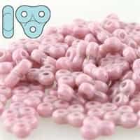 TRT-03000-14494 - Trinity Beads 6x6mm - Chalk/ Lilac Luster - 25 Count