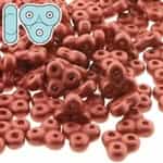 TRT-29408 - Trinity Beads 6x6mm - Matte Metalliclic RED - 25 Count