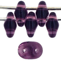 SuperDuo 2/5mm : 8 Grams - Medium Amethyst