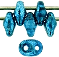 SuperDuo 2/5mm : 8 Grams - TSD-25366 - Mirror - Turquoise Blue