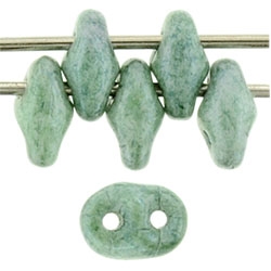 SuperDuo 2/5mm : 8 Grams - TSD-64454 Luster - Stone Green