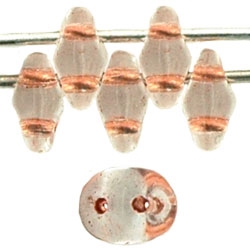 SuperDuo 2/5mm : 8 Grams - ICL Crystal/Copper