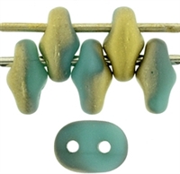 SuperDuo 2/5mm : 8 Grams - TSD-FG6313 - Fool's Gold -  Turquoise