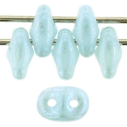 SuperDuo 2/5mm : 8 Grams - TSD-L61000 Luster - Milky Aquamarine