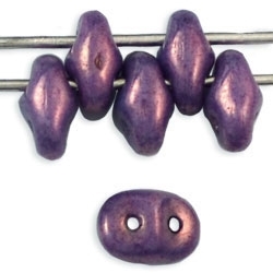 SuperDuo 2/5mm : 8 Grams - TSD-P15726 - Luster - Opaque Amethyst