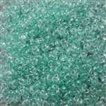 Twin Bead 2.5X5mm Crystal LT Aqua Pearl - Approx 23 gram tube