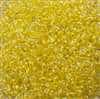 Twin Bead 2.5X5mm Crystal Yellow Pearl - Approx 23 gram tube