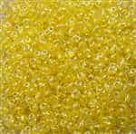 Twin Bead 2.5X5mm Crystal Yellow Pearl - Approx 23 gram tube