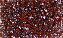 SUPERDUO BEADS 2.5x5mm 8 Grams  CORNELIAN SLIPERIT