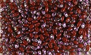 SUPERDUO BEADS 2.5x5mm 8 Grams  CORNELIAN SLIPERIT