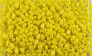 SUPERDUO BEADS 2.5x5mm 8 Grams OPAQUE YELLOW