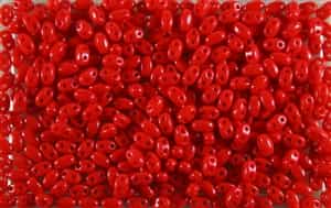SUPERDUO BEADS 2.5x5mm 8 Grams OPAQUE CORAL