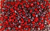 SUPERDUO BEADS 2.5x5mm 8 Grams CORAL SLIPERIT