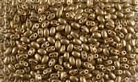 SUPERDUO BEADS 2.5x5mm 8 Grams MATTE BRASS