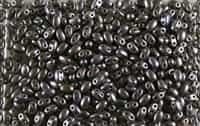 SUPERDUO BEADS 2.5x5mm 8 Grams BRUSHED METALLIC