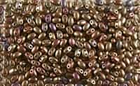 SUPERDUO BEADS 2.5x5mm 8 Grams MATTE METALLIC RAINBOW