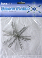 BeadSmith Snowflake Ornament Wire Forms, 3.75" Wide