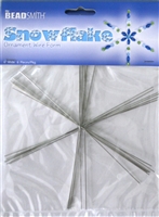 BeadSmith Snowflake Ornament Wire Forms, 6" Wide