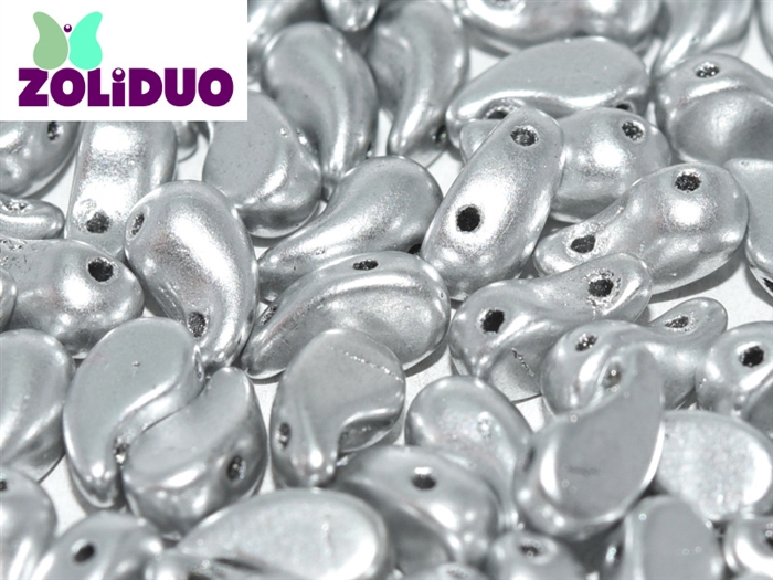 ZoliDuo-K0170-L - ZoliDuo 5x8mm - Aluminum Silver - Left Version - 12 count