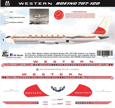 1:139 Western Airlines Boeing 707-147