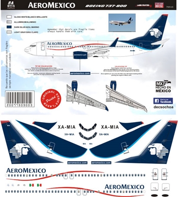 1:144 AeroMexico Boeing 737-800