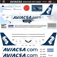 1:144 Aviacsa '.com' Boeing 737-200