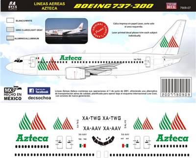 1:144 Azteca Boeing 737-300