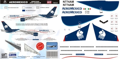 1:144 AeroMexico Boeing 777-200ER