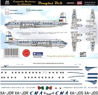 1:144 Compania Mexicana de Aviacion (50's cs) Douglas DC-6