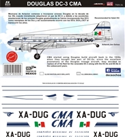 1:144 Compania Mexicana de Aviacion (1950's) Douglas DC-3