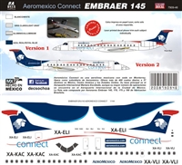 1:144 AeroMexico Connect Embraer 145