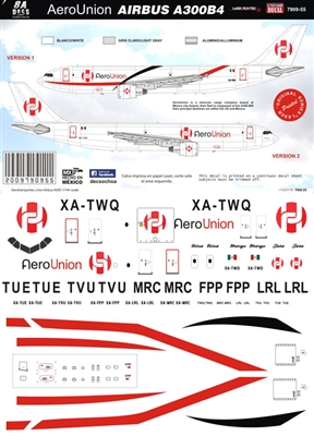 1:144 AeroUnion Airbus A.300B4F