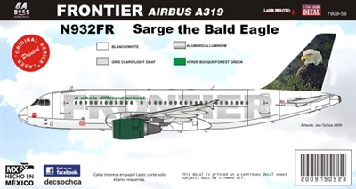 1:144 Frontier Airlines Airbus A.319 "Sarge the Bald Eagle"